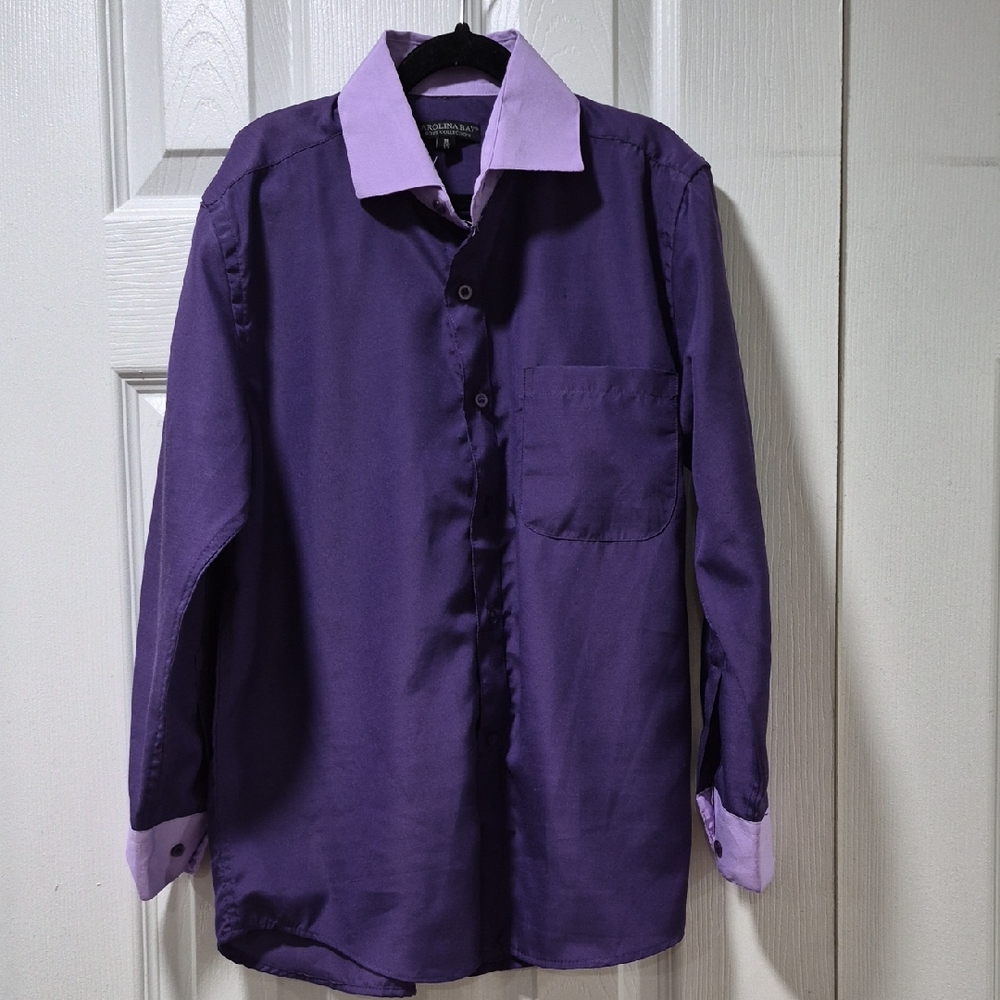 Stylish Kids' Purple Button Down Shirt